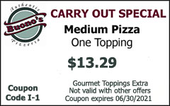 Coupons - Buono's Pizzeria